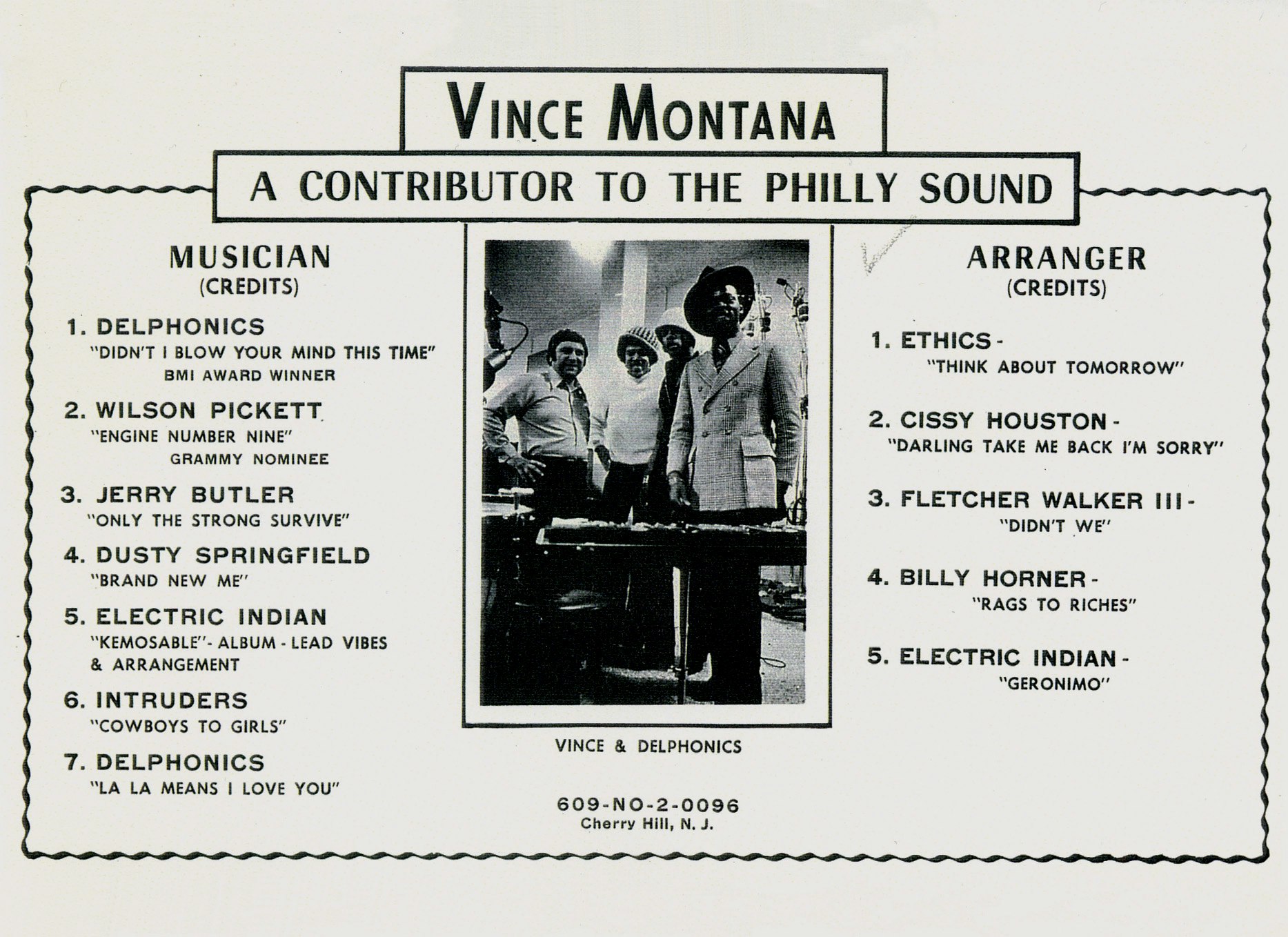 Vince Montana ad courtesy of Funkadelphia Records.